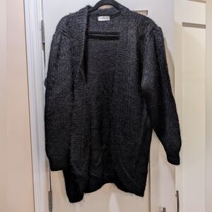 Fabrizio Mohair/Wool Blend Open Cardigan,XL
